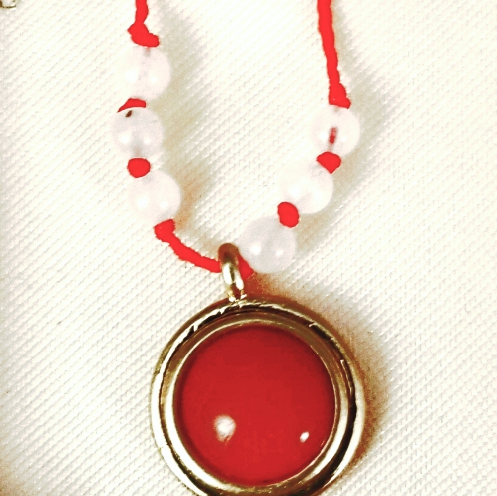 Juicy Couture SilverTone Magenta Pendant